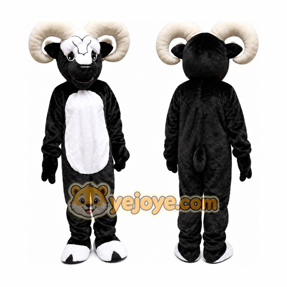 Black Goat Mascot Costume for Adult Black Goat Mascot Costume for Adult