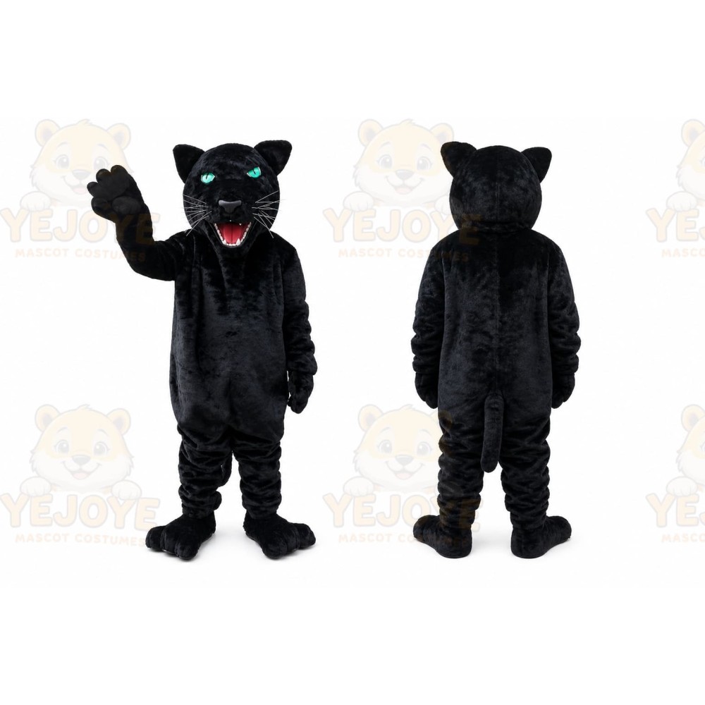 Black Jaguar Mascot Costume