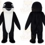 Black Killer Whale Mascot Costume Adult Cartoon Character