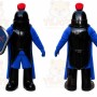 Black Knight Mascot Costume Spartan Trojan Costume