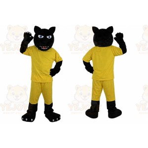 Black Leopard _ Panther Mascot Costume for Adult