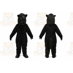 Black Mustang Horse Mascot Costume
