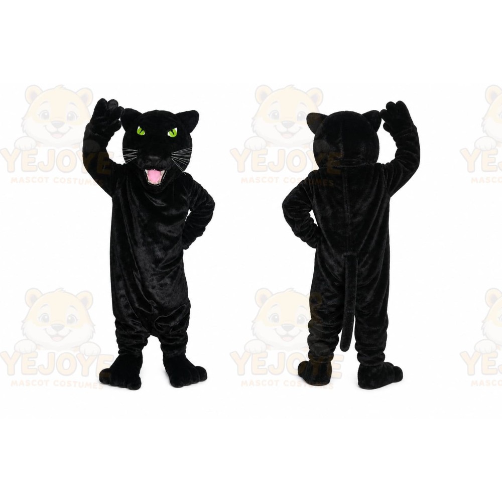 Black Panther Leopard Jaguar Cougar Mascot Costume