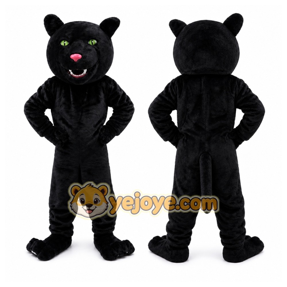 Black Panther Mascot Leopard Cougar Costume Black Panther Mascot Leopard Cougar Costume
