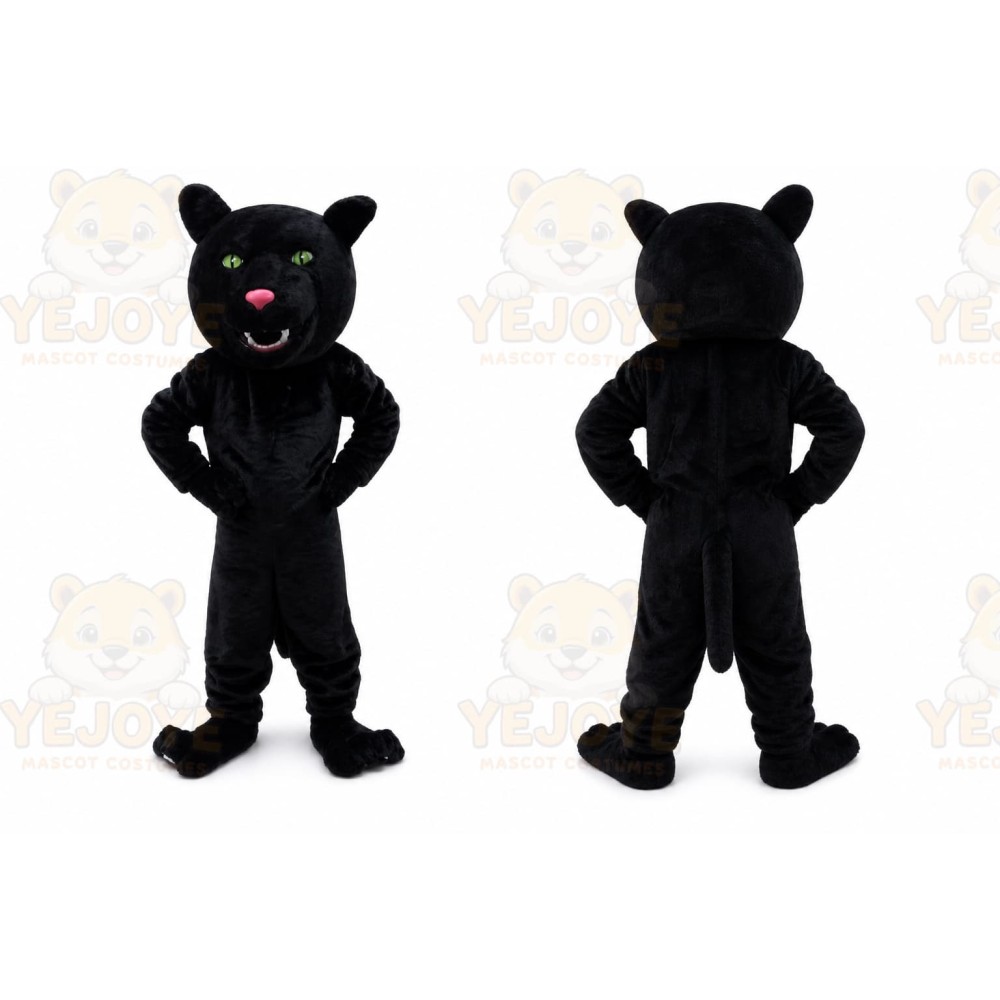 Black Panther Mascot Leopard Cougar Costume