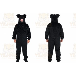 Black Pig Mascot Costume