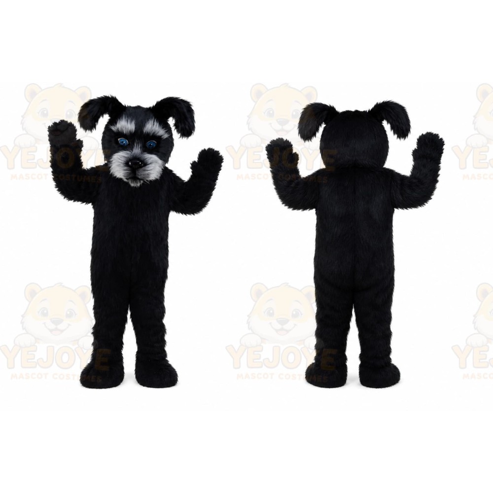 Black Scottish Dog Mascot Costume Cartoon Character