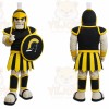 Black Trojan Mascot Costume Spartan Knight Warrior Costume