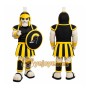 Black Trojan Mascot Costume Spartan Knight Warrior Costume