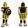 Black Trojan Mascot Costume Spartan Knight Warrior Costume