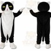 Black White Cat Mascot Costume