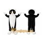 Black White Cat Mascot Costume