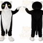 Black White Cat Mascot Costume