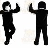 Black White Eagle Mascot Costume for Adult