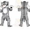 Black White Tiger Mascot Costume