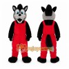 Black Wolf Coyote Mascot Costume Cartoon Character Black Wolf Coyote Mascot Costume Cartoon Character