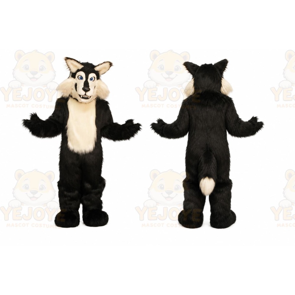 Black Wolf Mascot Costume