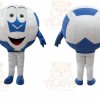 Blue And White Football Mascot Costume for Adult