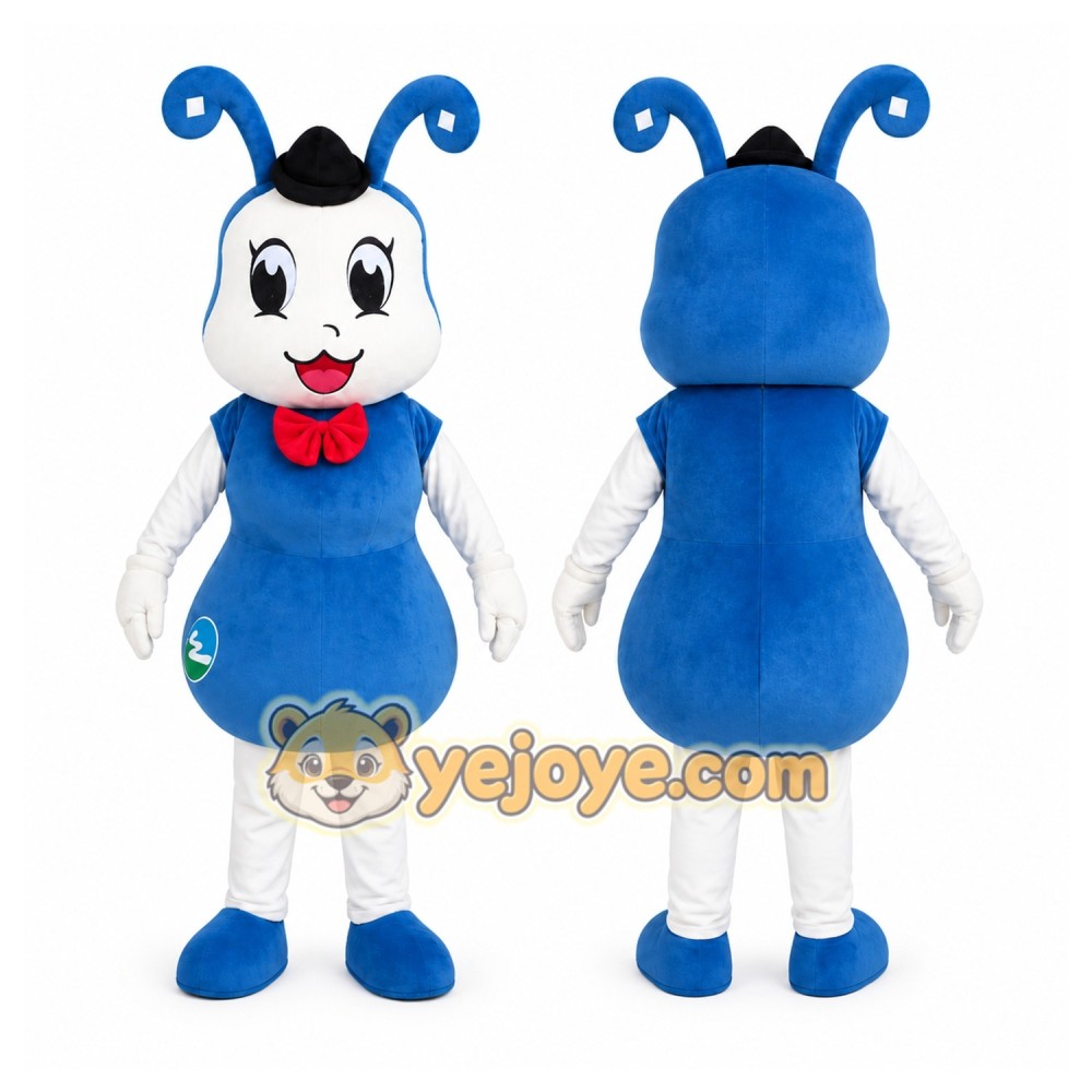Blue Bee Mascot Costume Blue Bee Mascot Costume