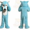 Blue Big Mouth Wolf Mascot Costume for Adult