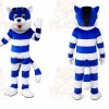 Blue Cat Cartoon Mascot Costume