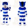 Blue Cat Cartoon Mascot Costume