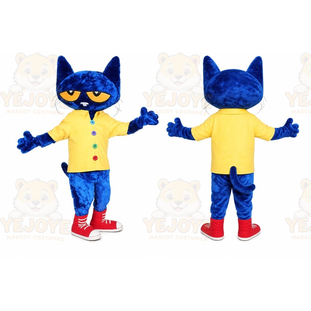 Blue Cat Mascot Costume