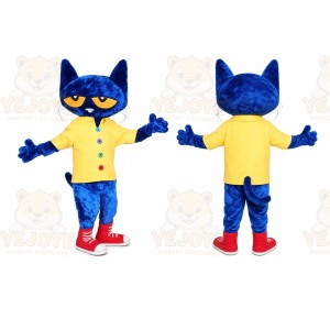 Blue Cat Mascot Costume