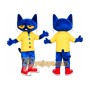 Blue Cat Mascot Costume