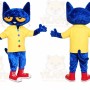 Blue Cat Mascot Costume