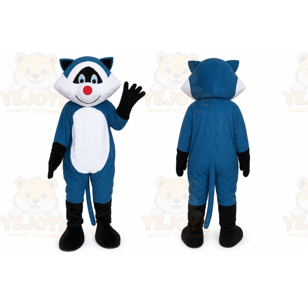 Blue Cat Squirrel Raccoon Mascot Costumes