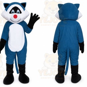 Blue Cat Squirrel Raccoon Mascot Costumes