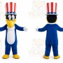 Blue Crow Mascot Costumes Mr Crow Cartoon