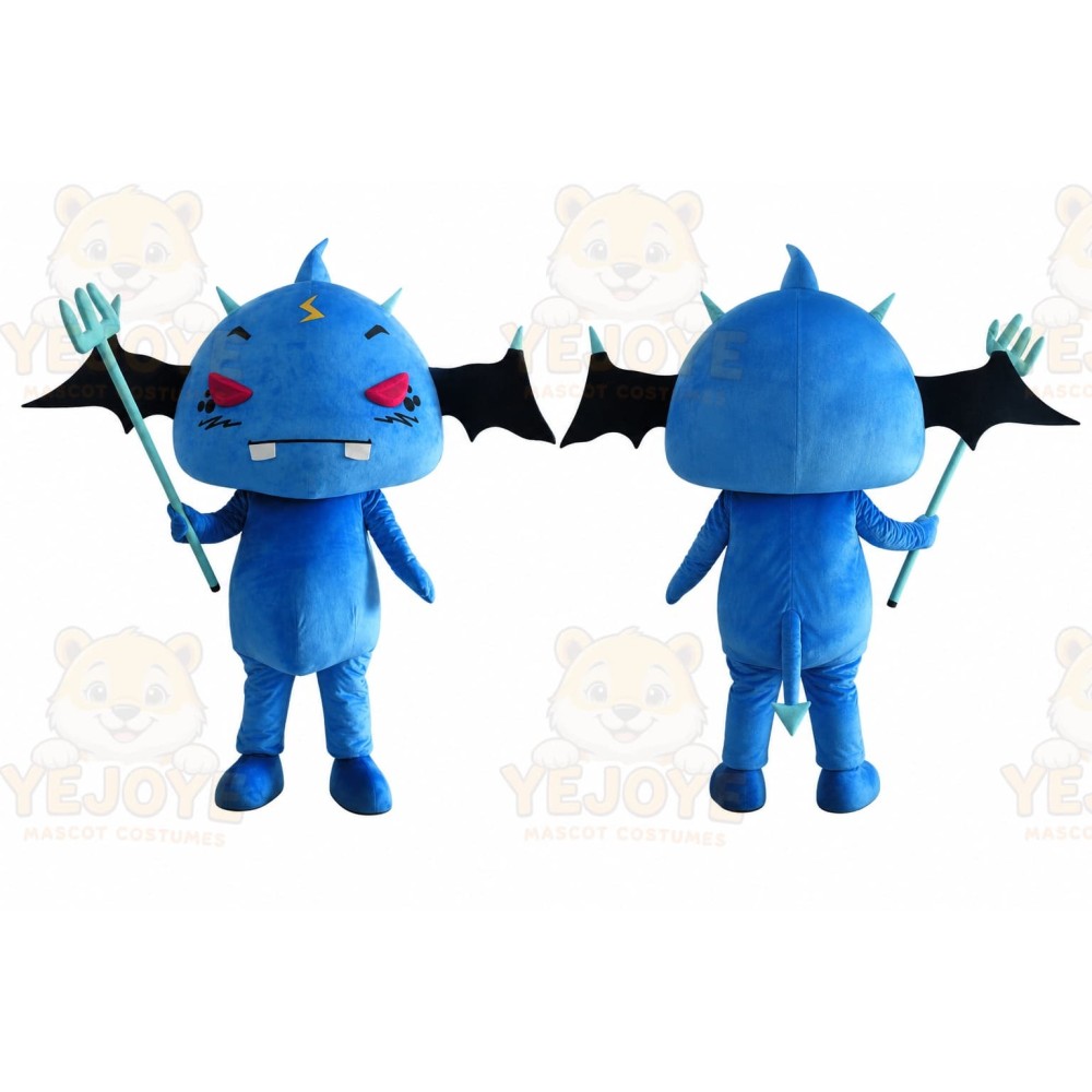 Blue Demon Mascot Costume