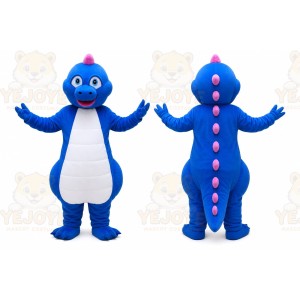 Blue Dinosaur Mascot Costume