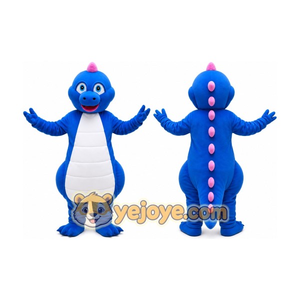 Blue Dinosaur Mascot Costume