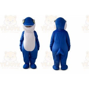 Blue Dolphin Mascot Costume