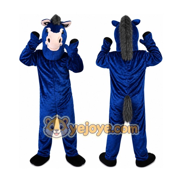 Blue Donkey Mascot Costume for Adult