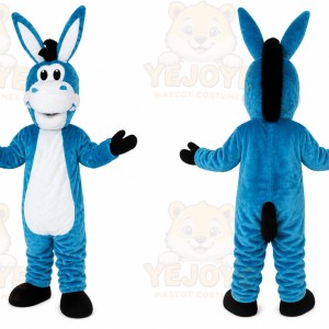 Blue Donkey Mole Mascot Costume