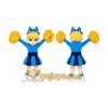 Blue Dress Cutie Cheer Leader Girl Mascot Costume Blue Dress Cutie Cheer Leader Girl Mascot Costume