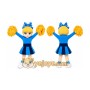 Blue Dress Cutie Cheer Leader Girl Mascot Costume