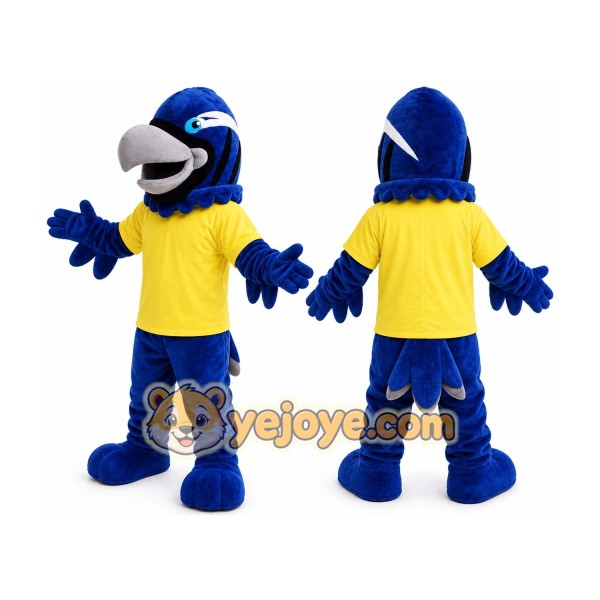 Blue Eagle Mascot Hawk _ Falcon Mascot Costume
