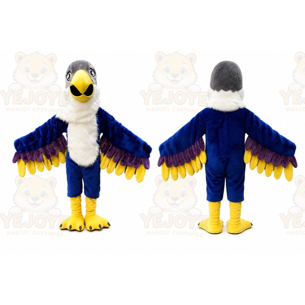 Blue Eagle Mascot Hawk Falcon Mascot Costume