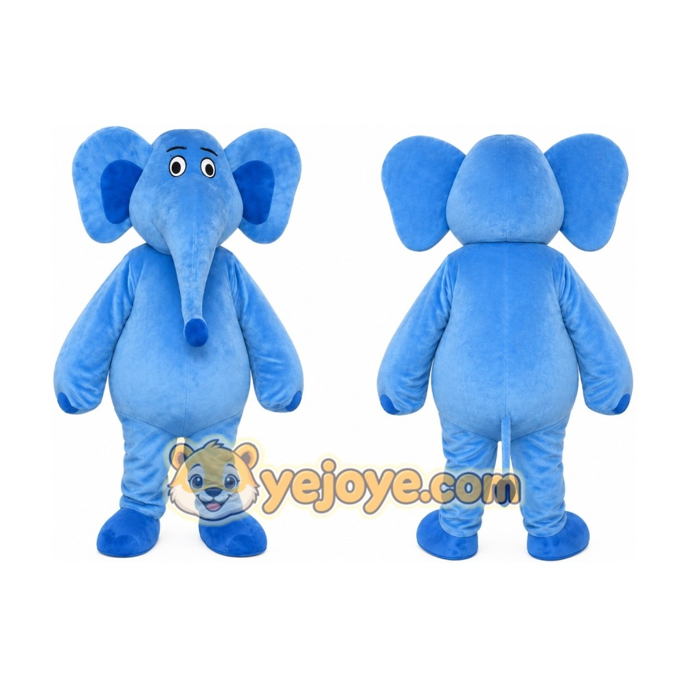 Blue Elephant Costume Cosplay Outfits Cartoon Mascot Costume Blue Elephant Costume Cosplay Outfits Cartoon Mascot Costume