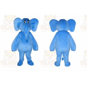 Blue Elephant Costume Cosplay Outfits Cartoon Mascot Costume