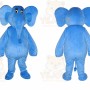 Blue Elephant Costume Cosplay Outfits Cartoon Mascot Costume
