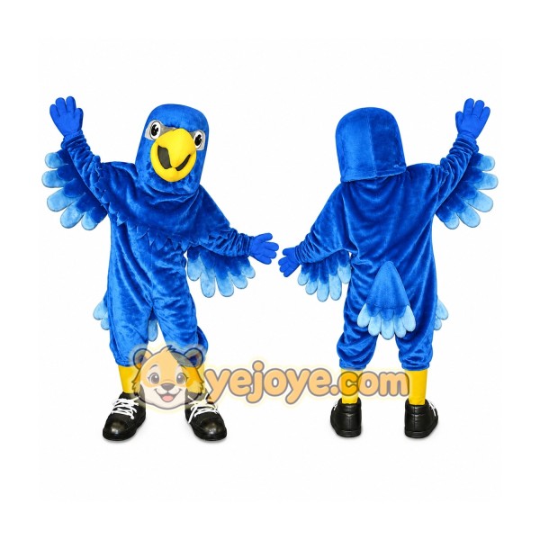 Blue Falcon Eagle Mascot Costume