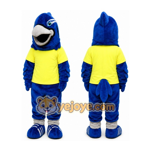 Blue Falcon Hawk Eagle Mascot Costume
