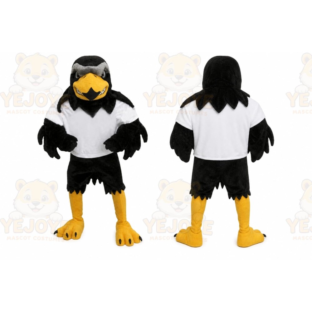 Blue Falcon Mascot Costume Cartoon Character Eagle Bird