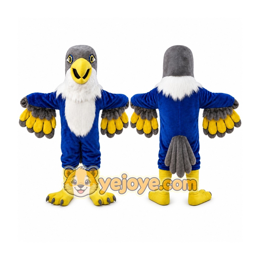 Blue Falcon Mascot Costume Eagle Blue Falcon Mascot Costume Eagle